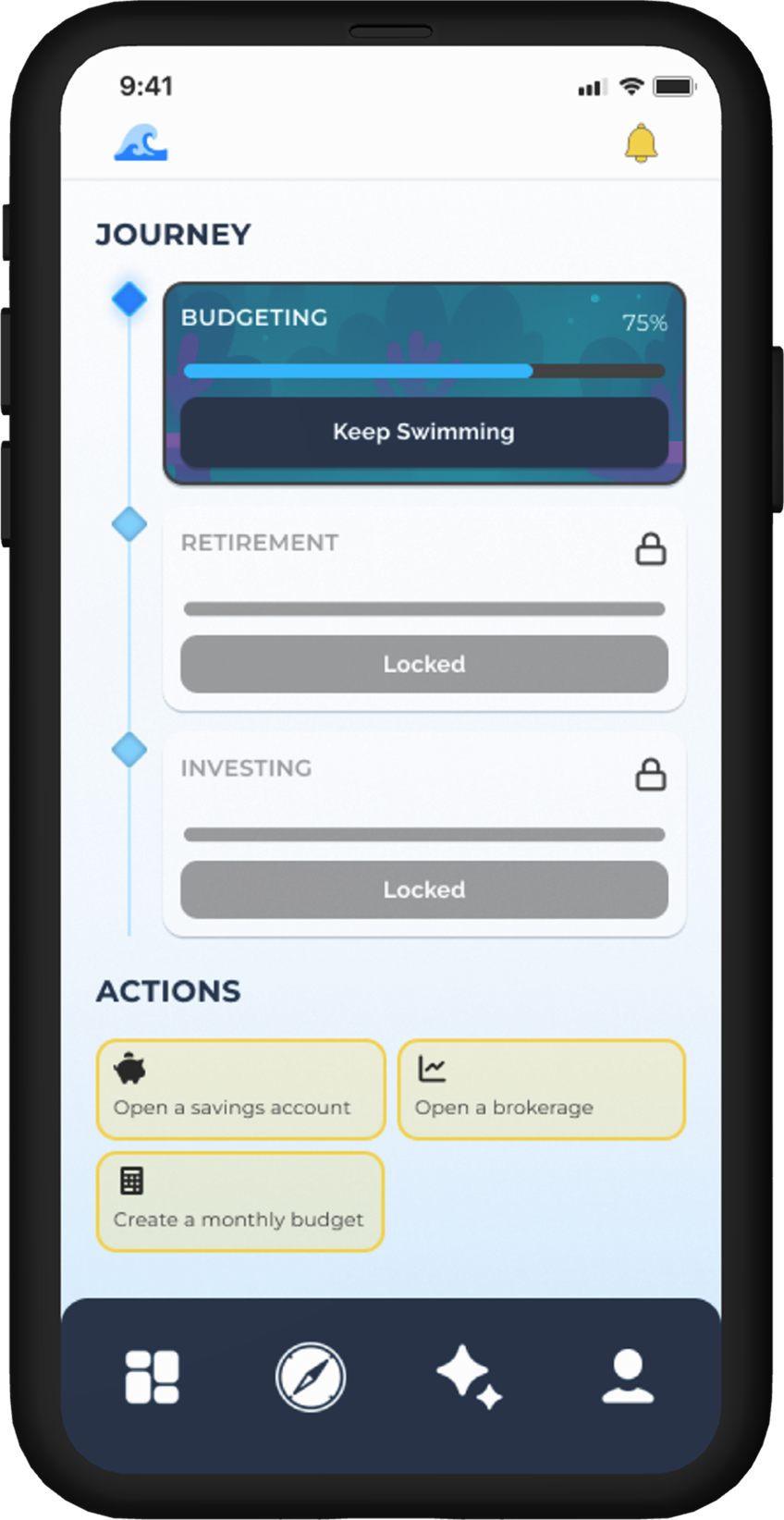 SharkFin Mobile App - Dashboard